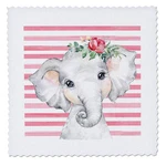 3DROSE Watercolor Floral Baby Girl Quilt Square 18X18-INCH Cute Design. Fixed Price $11.19.