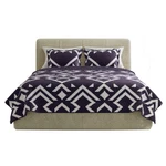 Stylish Geometric Quilt Bedding Set Bedspread And Pillow Shams, Navy. Fixed Price $46.99.