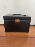 New Wolf Heritage Large Rectangular Black Jewelry Box. Fixed Price $150.00.