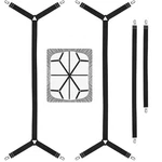 Bexicsea Bed Sheet Straps,adjustable Elastic 4PAC/SET, 4PAC/BLACK. Fixed Price $17.54.