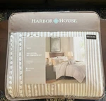 New Bag: Harbor House Anslee 3 Piece Cotton King Comforter Set Taupe. Fixed Price $127.69.