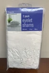 New & Sealed - Fresh Ideas Ruffled Pillow Shams King Ivory Eyelet. Fixed Price $25.20.