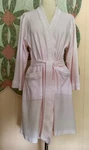 Charter Club Intimates Collection Size Med. All Cotton Short Robe Pink White. Fixed Price $22.00.