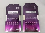 2 Allerease Ultimate Cotton Zippered Pillow Protector White King Size. Fixed Price $24.99.