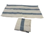 Threshold Blue & White Striped Pillow Shams Cotton Blend Bedding Lot Of 2. Fixed Price $14.99.