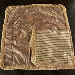 Michael Amini Bedding Designs, Pillow Shams X2, Elizabeth, Euro Sham, Paisley. Fixed Price $39.99.