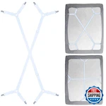 Siaomo Fasteners Suspenders Straps - Adjustable Crisscross Bed Sheets. Fixed Price $15.38.