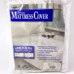 New Twin Waterproof Mattress Protector White Bed Cover Fitted Vinyl Stretch. Fixed Price $8.99.