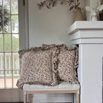 Pillow Shams Euro Ruffle Floral Custom Made 24 X Cottagecore French Country. Fixed Price $44.00.