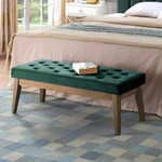 Velvet Upholstered Buttons Tufted Entryway Bench With Solid Wood Leg,bed. Fixed Price $175.99.