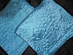 Twill & Birch Blue Gardenia Quilted Floral (pair) Standard Pillows Sham 21 X 27. Fixed Price $39.20.