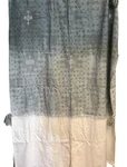 Bohemian Bed Scarf 24" X 84" Beaded Cream Gray Ombre Global Caravan. Fixed Price $35.00.