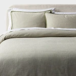 Threshold Duvet Cover Set Cotton Vintage Mini Gingham, Moss Green, Full/queen. Fixed Price $23.99.