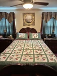 Pegasus Full Queen Patchwork Quilt 2 Matching Shams Country Cottage Floral. Fixed Price $89.99.