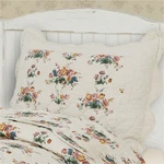 Vhc Brands Rosehill Cottage Floral Scalloped Cotton Standard Sham - 20X26. Fixed Price $26.95.