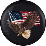 Spare Tire Cover, Wheel With American Eagle Usa Flag Pvc Leather Waterproo. Fixed Price $45.61.
