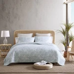 Tommy Bahama Cotton Quilt Set Fern Design Reversible Lightweight, Blue, King. Fixed Price $47.99.
