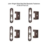 4-SETS John Wright Slide Bed Rail Brackets Fasteners 5-3/8" Length 088022. Fixed Price $75.95.