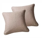 Dada Bedding Set Of 2 Floral Beige Taupe Tan Cotton Throw Pillow Cushion Covers. Fixed Price $28.49.