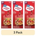 (3 Pack) Fresh Seal Double Zipper Storage Bags, Gallon, 80 Count. Fixed Price $16.81.