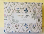 Shabby Chic Queen Sheet Set 100% Cotton Vienna Vines Floral Deep Fitted New. Fixed Price $49.00.