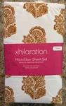 Xhilaration Gold Paisley Microfiber Twin Sheet Set Bedding 15" Pockets New. Fixed Price $18.88.