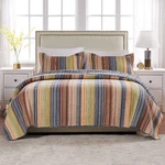 Katy 3 Piece Oversized King Cal Bedding Set Easy Care Cotton Quilt Shams. Fixed Price $123.90.