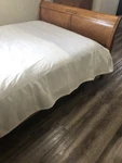 Williams Sonoma Queen Sz Bed Skirt White 14" Cotton Corduroy Split Corners Euc. Fixed Price $59.00.