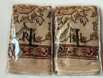 New! Rare Pair Ralph Lauren *northern Cape Tapestry Euro Pillow Shams Tan $440. Fixed Price $199.95.