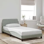 Bed Frame "dover" Platform Light Gray 39.4"X74.8" Twin Velvet Vidaxl. Fixed Price $131.99.