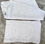 2 Rh Restoration Hardware Castillo Medallion Euro & Lumbar Sham Dune White Mist. Fixed Price $65.00.
