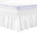 Vevor Wrap Around Bed Skirt Dust Ruffle Queen Size 15 In Drop Adjustable Elastic. Fixed Price $16.59.