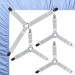 Fiboomerang Sheet Clips - Fitted Straps For Bedding, Xl, Gray. Fixed Price $14.23.