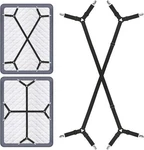 Bed Sheet Fasteners, Adjustable Triangle Elastic Suspenders Gripper Holder.... Fixed Price $12.12.