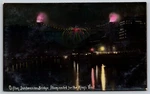 Postcard Clifton Suspension Bridge Illuminated For The King's Visit Rppc B224. Fixed Price $9.95.