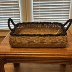 Better Homes & Gardens Rectangle Seagrass Serving Tray Natural 17.9X13.98. Fixed Price $10.99.