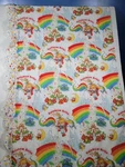 Vintage Rainbow Brite Sided Ruffled Skirt Daybed Top Sheet 1983. Fixed Price $59.99.
