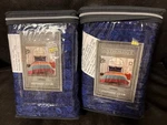 New 2 Anthology Samara Standard Cotton Pillow Shams Blue Floral Quilted/pink. Fixed Price $19.96.