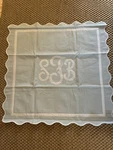 Matouk New 2PC Euro Shams Hudson Blue Egyptian Cotton Custom Appliqu. Fixed Price $78.00.