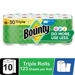 Bounty Paper Towels Select-a-size White, 10 Triple Rolls, 123 Sheets. Fixed Price $39.98.