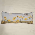 Iosis Paris Bird In Field Of Flowers Lumbar Rectangle Throw Pillow. Fixed Price $40.18.