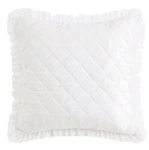 Armoire Coquette Quilted Euro Sham White 26X26 Pillow Cover New. Fixed Price $25.00.