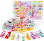 Sewing Clips, 100 Pcs With Plastic Box, Assorted Colors Quilting. Fixed Price $11.47.