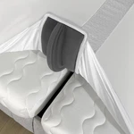 Ephedora 3-IN-1 Fitted Sheet Attached Bed Bridge Twin (xl) To 80X80", White. Fixed Price $95.24.