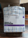Twin/xl Bed Sheet Set -white And Blue Stripes Room Essentials. Fixed Price $15.98.