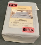 Koolaburra By Ugg Cooling Technology Soft Light Blue 4-PIECE Queen Sheet Set. Fixed Price $74.94.