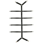 Auivguiv Bed Sheet Straps Adjustable Crisscross Clips Suspenders Black. Fixed Price $23.99.