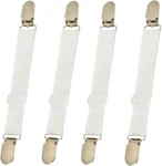 Bed Sheet Straps Holder Mattress Clips, 18 28CM, White. Fixed Price $10.69.