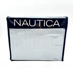 Nautica Cotton Percale King Sheet Set With Pillowcases, Penny Pinstripe Blue. Fixed Price $43.20.