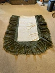 Jc Penny Home Collection Green Embroidered Dust Ruffle Bed Skirt Twin Beautiful. Fixed Price $29.99.